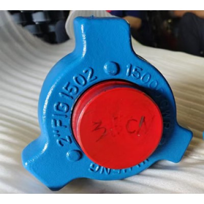 2'' FIG ( WECO 1502 BULL PLUG,  MALE HAMMER UNION CONNECTION  ( For H2S x 15000 psi )