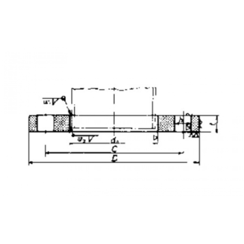 FLANGE STAINLESS STEEL WELDING SLIP-ON FLAT FACE 10KG-65MM - 734723