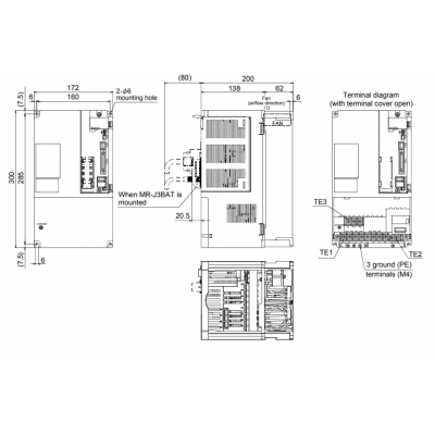 Servo Amplifier MR-J3-700A 