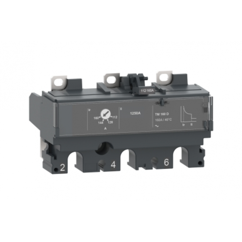 trip unit TM160D for ComPacT NSX 160/250 circuit breakers, thermal magnetic, rating 160 A, 3 poles 3d,C163TM160