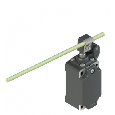 Position switch, piston plunger with adjus. glass-fibre rod lever FP504