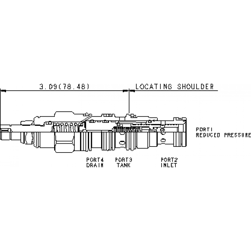 Pilot-operated, pressure reducing/relieving valve  PVDA-LAN