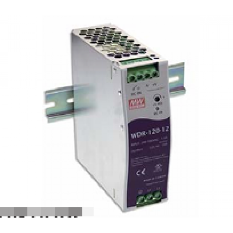  120W Single Output Industrial DIN RAILPower Supply  WDR-120-24