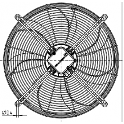 FAN FOR CONDENSER Type: FN050-VDK.4l.V7P1