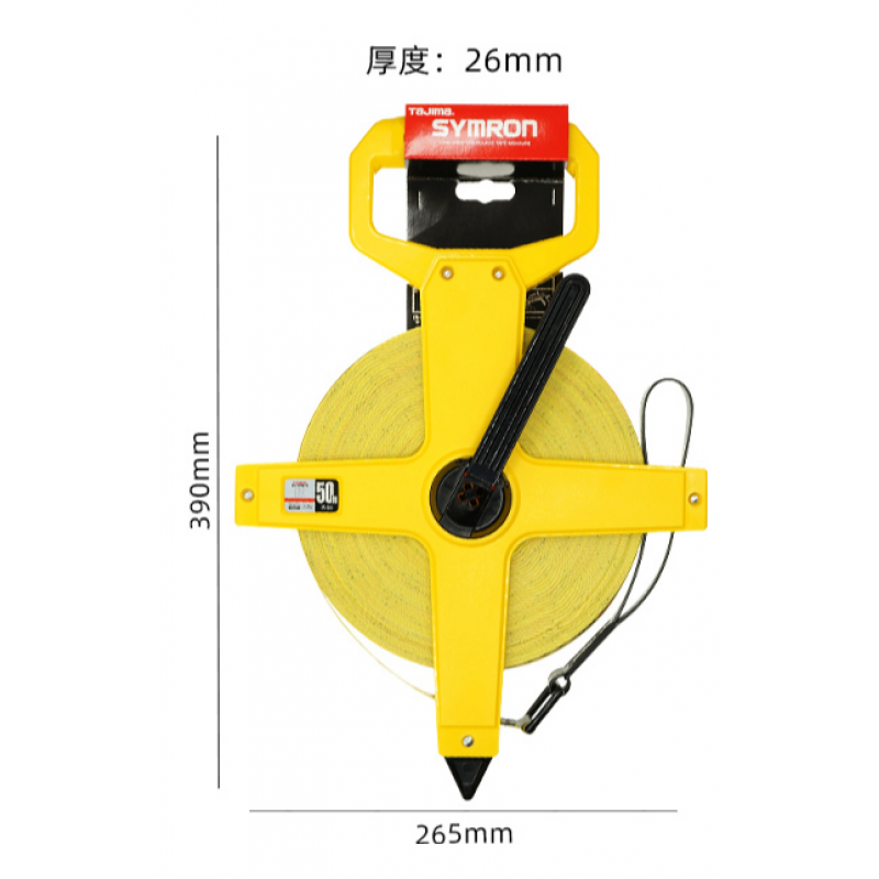 50 METRES FIBRE GLASS MEASURING TAPE.(TAPE, MEASURING;L 50M,WOOL/FABRIC,W 15MM)